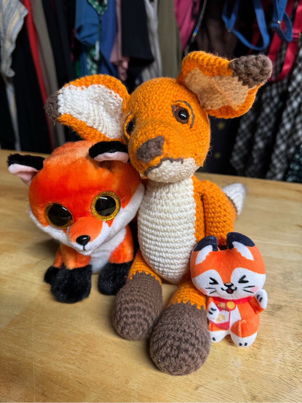 3 Fox Plush Stuffed Animals